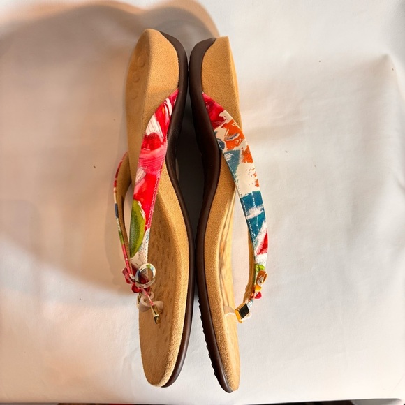 VIONIC Sz 10 Rest Bella II Floral Slip On Slides Flip Flops Orthotic Footbed - Picture 8 of 9